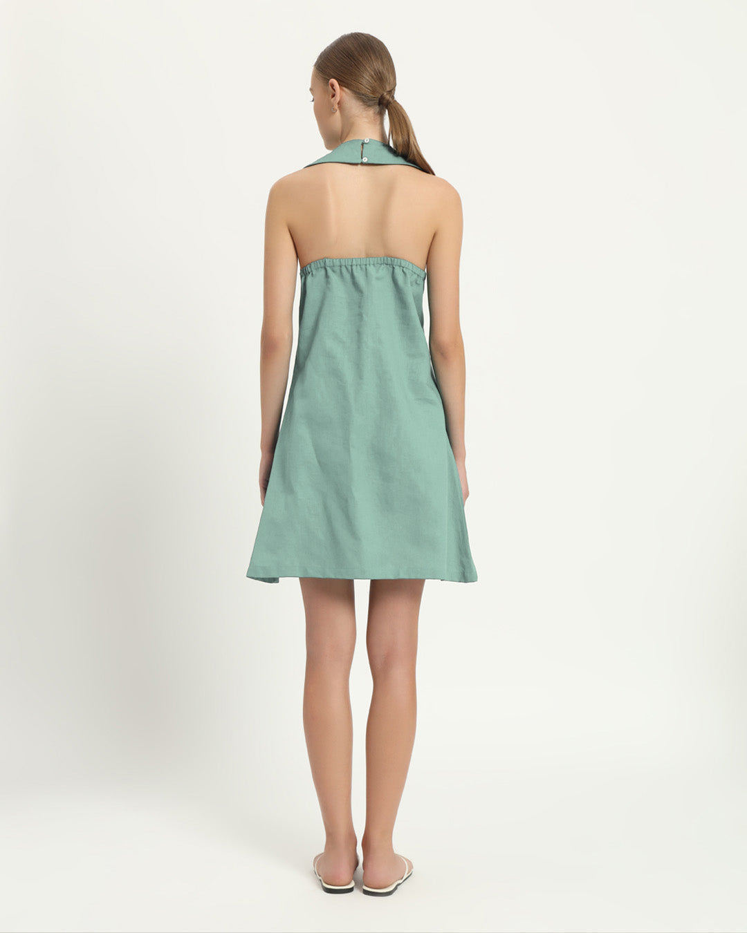 The Olfen Mint Cotton Dress