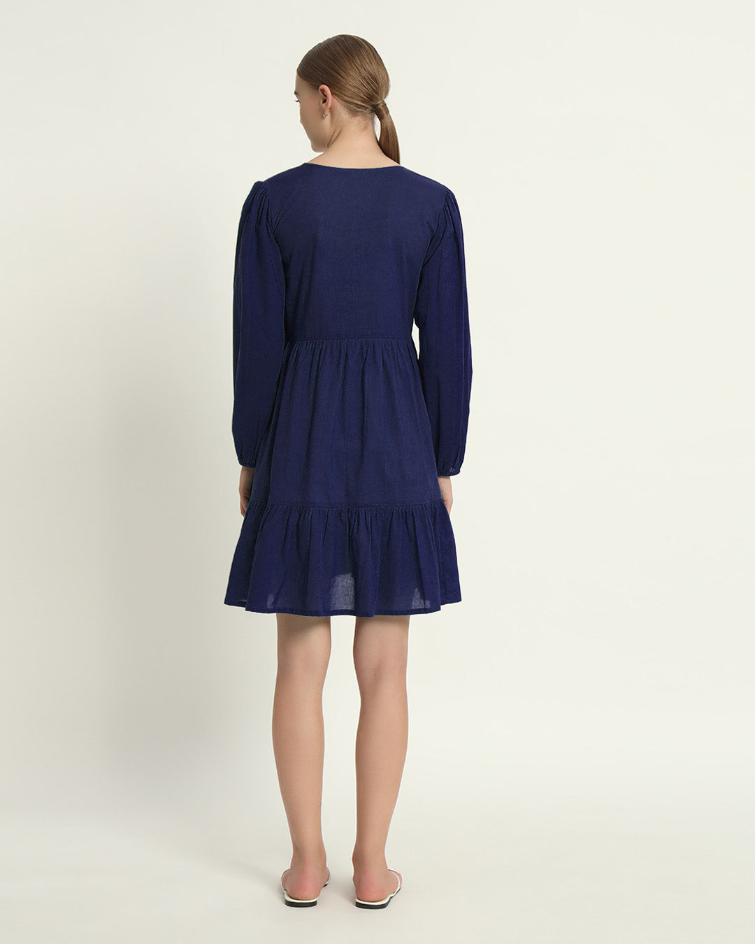 Midnight Blue On Baby Time Maternity & Nursing Dress