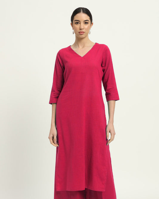 Queen's Gulabi Verve & Versatility Kurta (Without Bottoms)