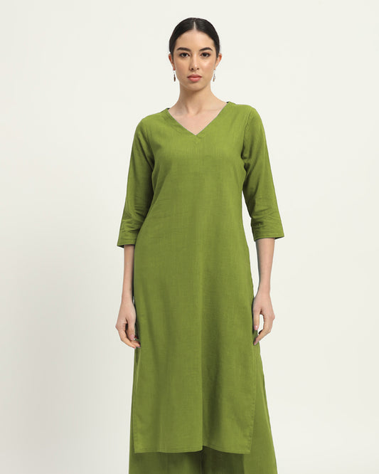 Sage Green Verve & Versatility Kurta (Without Bottoms)