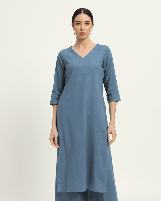 Blue Dawn Verve & Versatility Kurta (Without Bottoms)