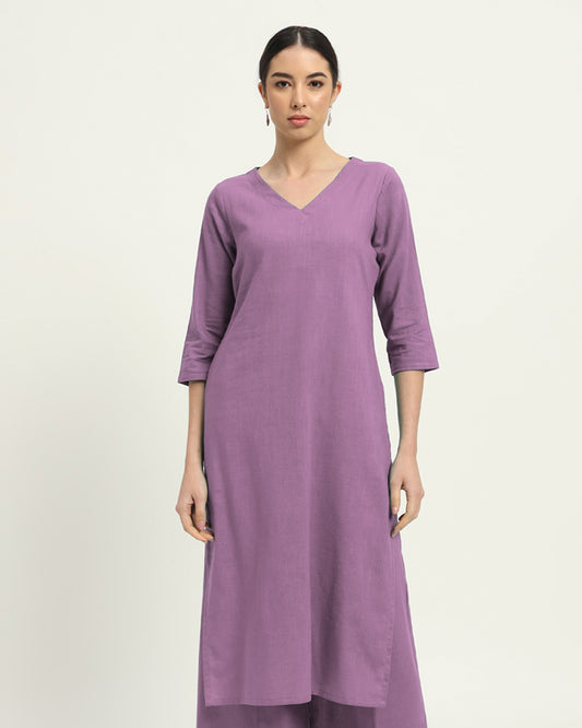 Iris Pink Verve & Versatility Kurta (Without Bottoms)