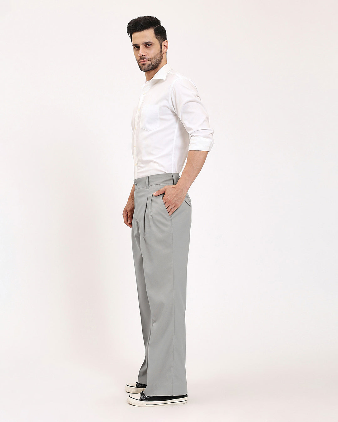 Incheon Loose Steel Blue Fit Men's Pants