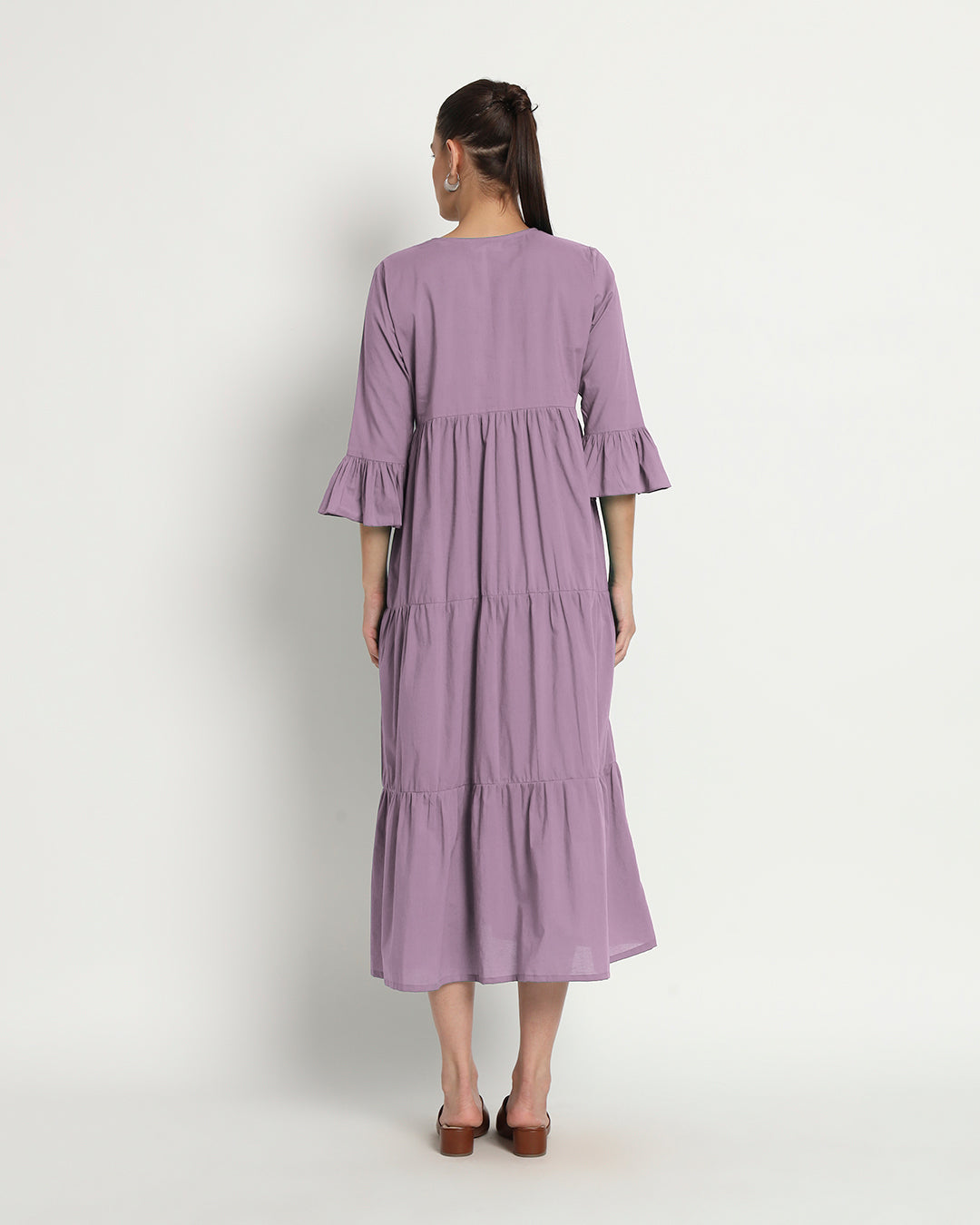 Iris Pink Flounce & Flow Maxi Dress