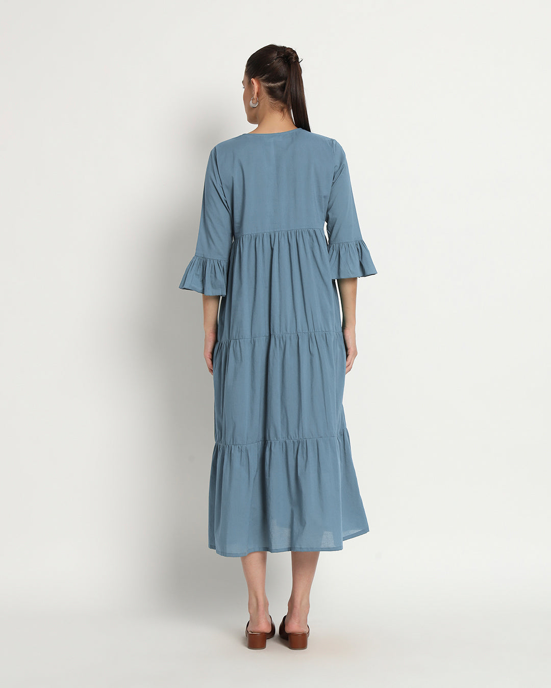 Blue Dawn Flounce & Flow Maxi Dress