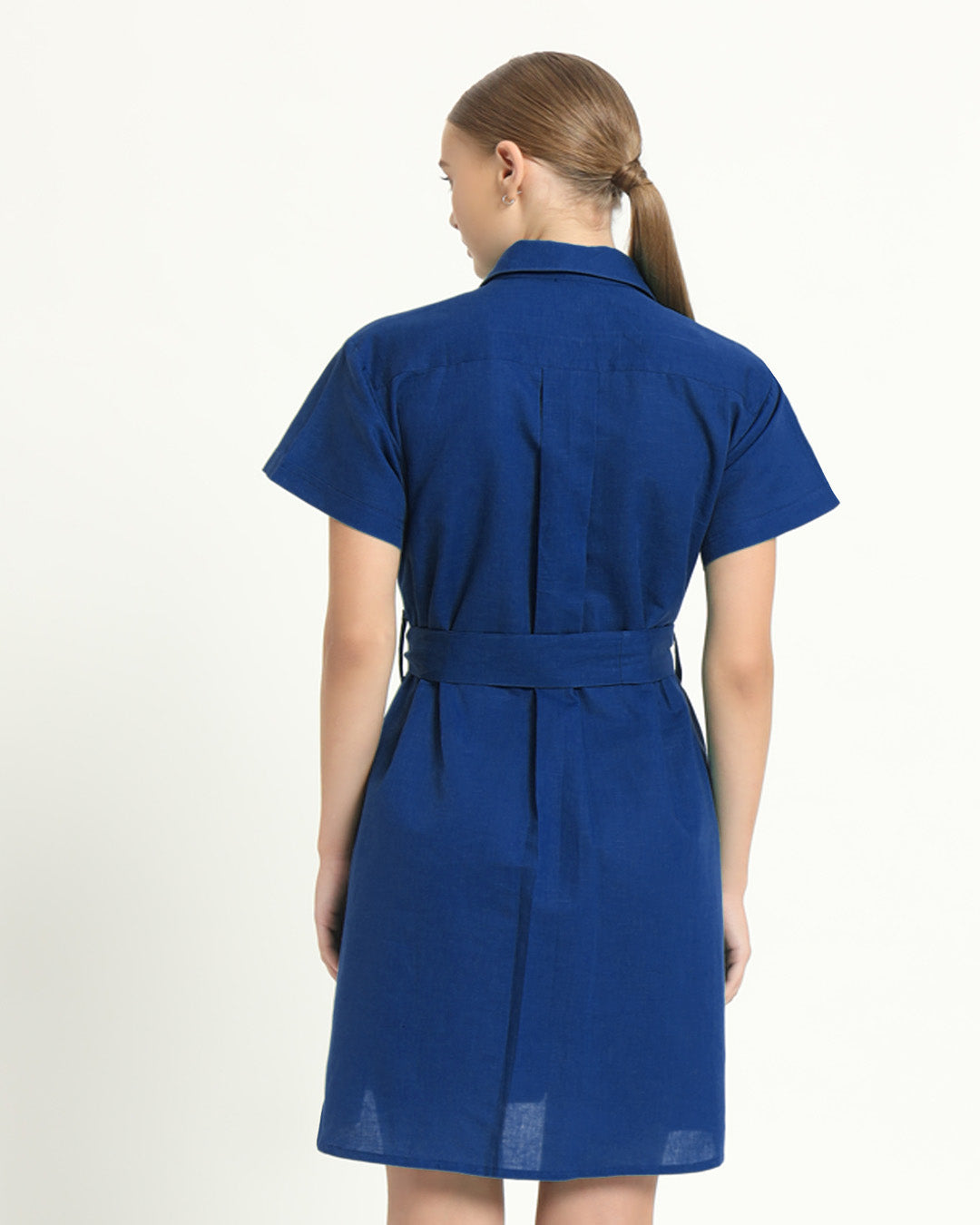 The Loretto Cobalt Cotton Dress