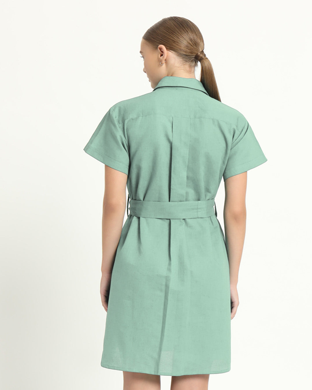 The Loretto Mint Cotton Dress