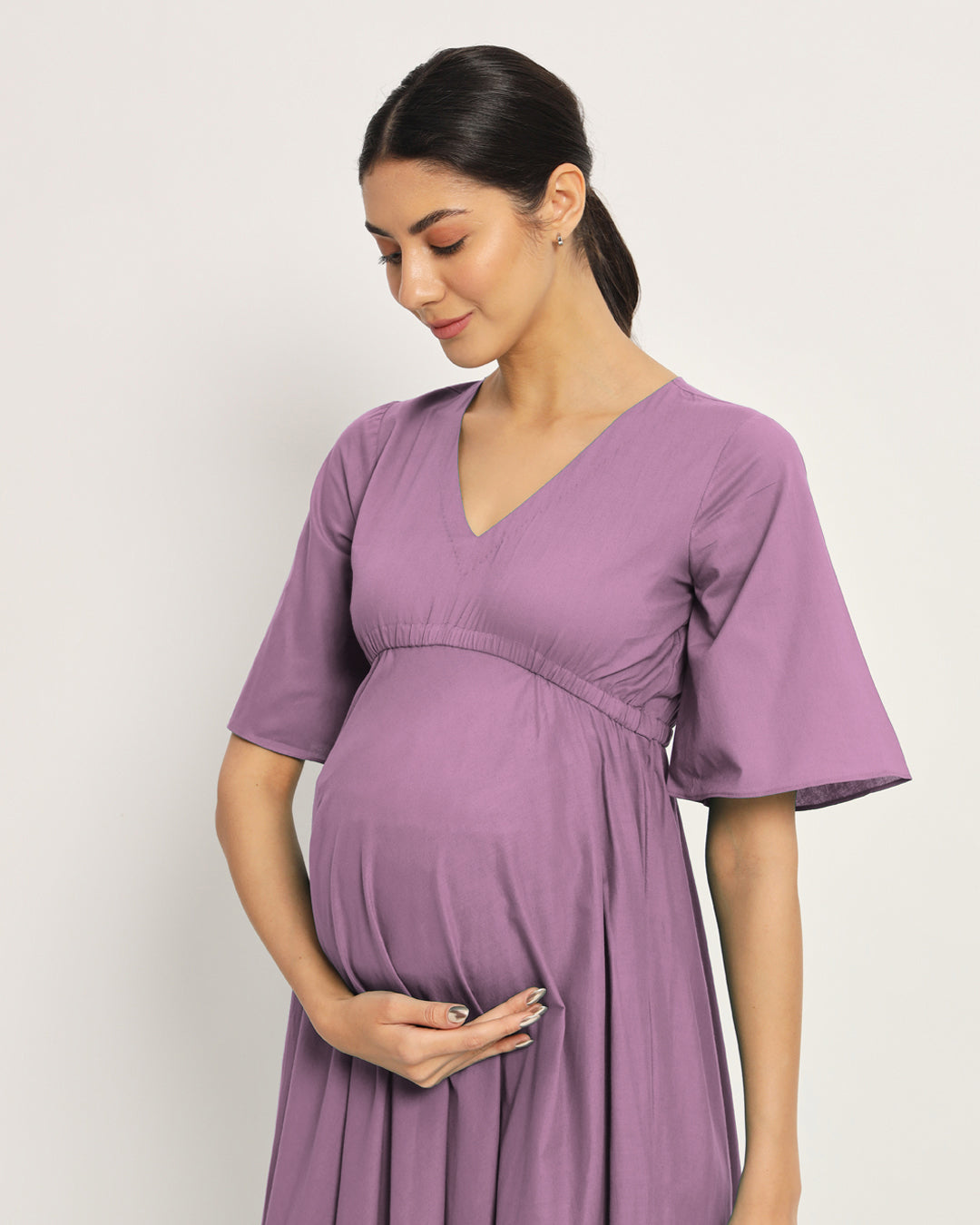 Iris Pink Life Bloom Maternity & Nursing Dress