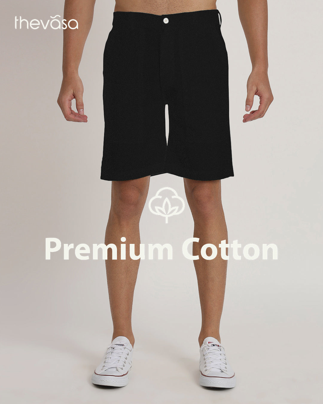 Patch Pocket Playtime Black Men's Shorts