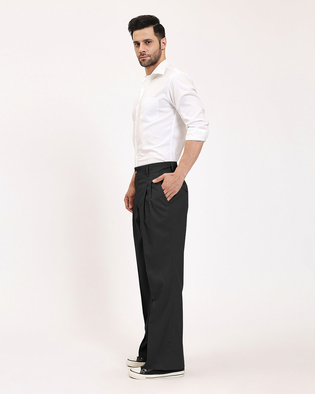 Incheon Loose Black Fit Men's Pants