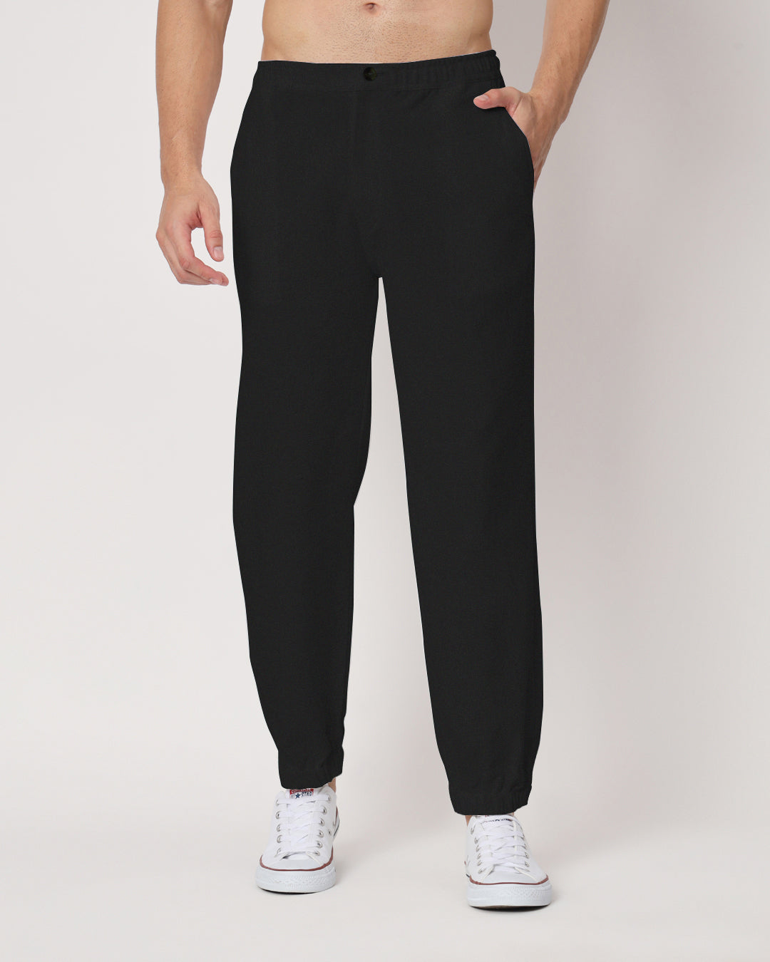 Combo: Black & Grey Jog Men's Pants - Set of 2