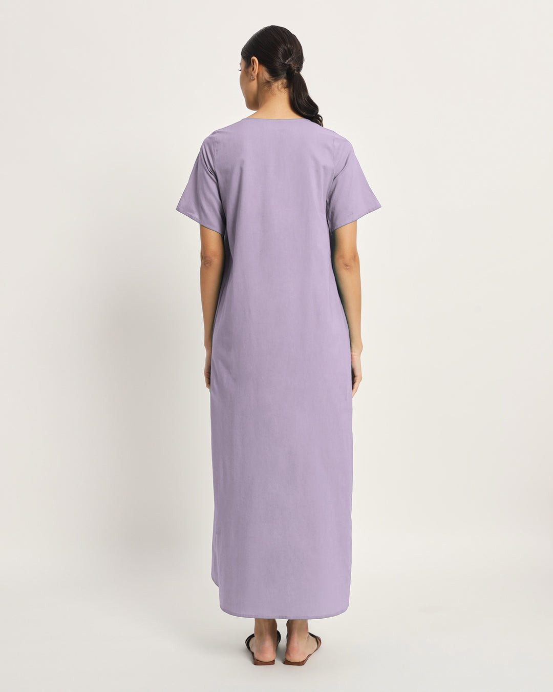Combo: Lilac & Wisteria Purple Nurture N' Shine Maternity & Nursing Dress