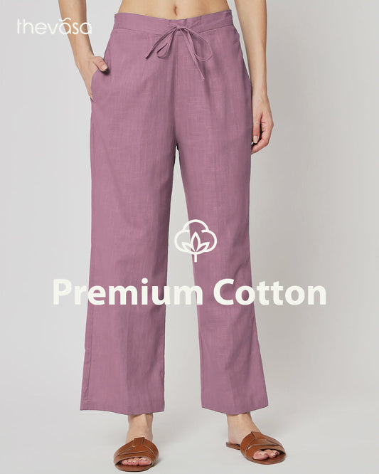 Iris Pink Straight Pants