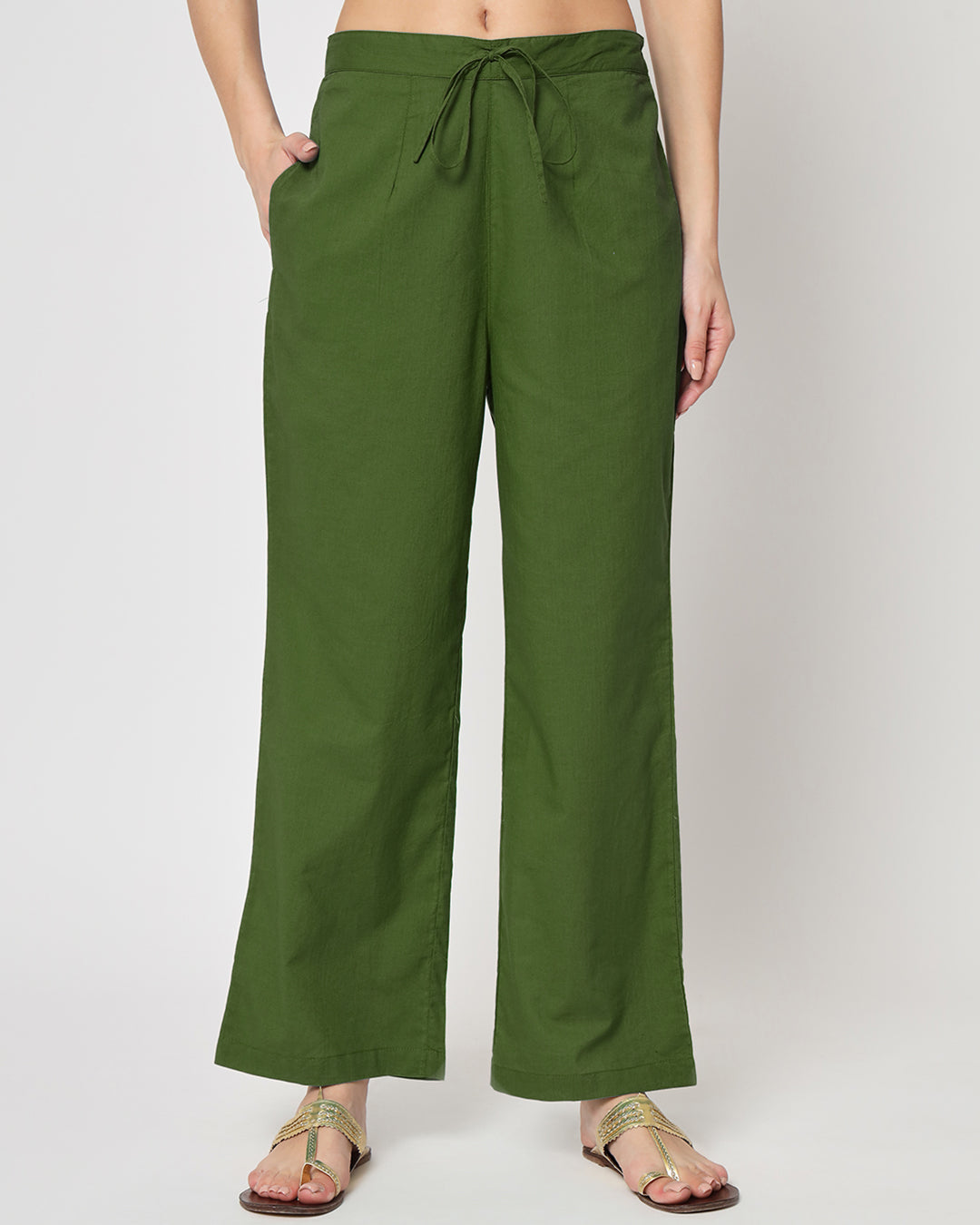 Greening Spring Straight Pants