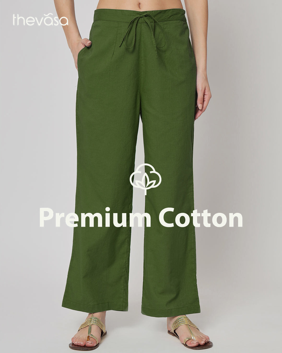 Greening Spring Straight Pants