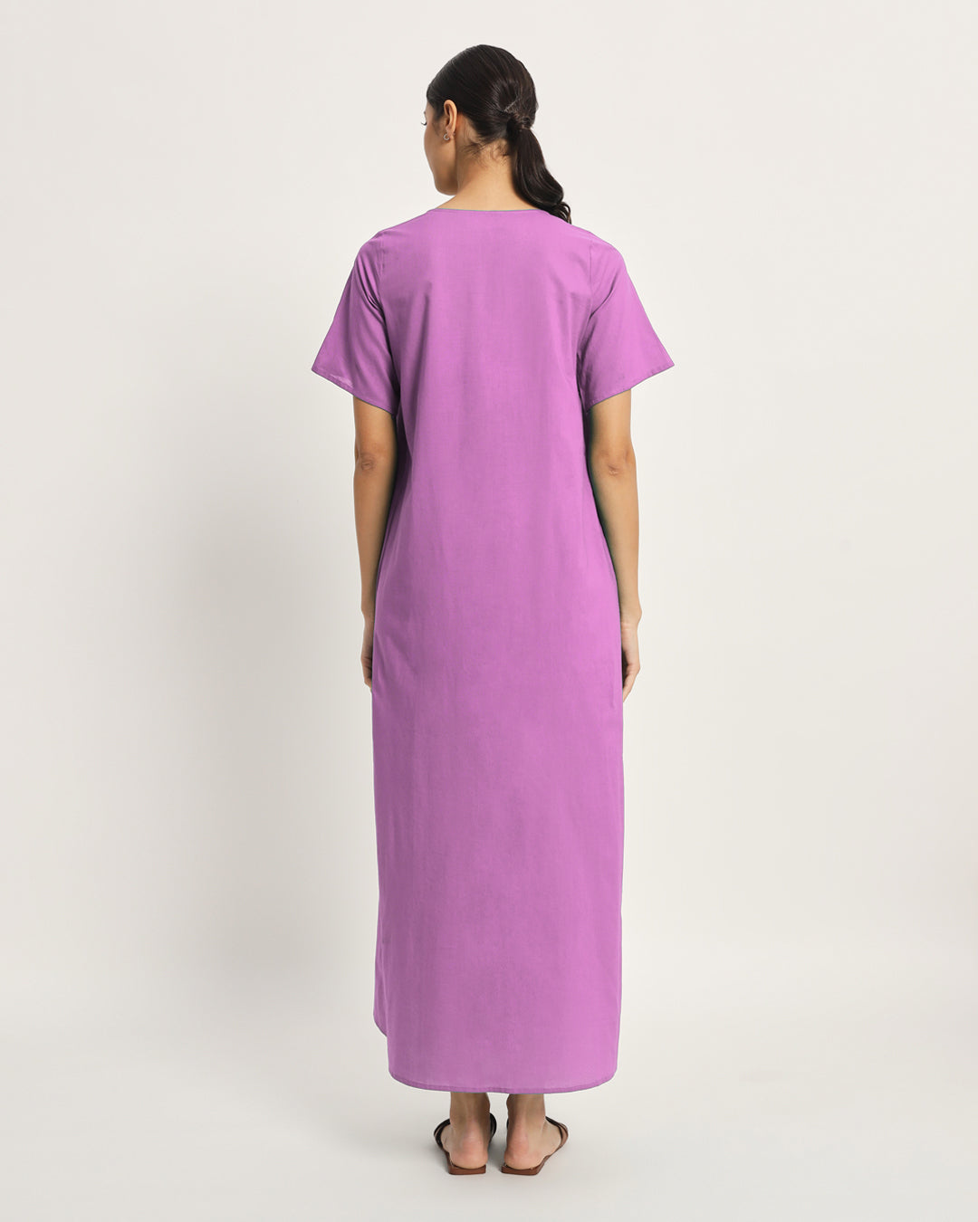 Combo: Russet Red & Wisteria Purple Nurture N' Shine Maternity & Nursing Dress