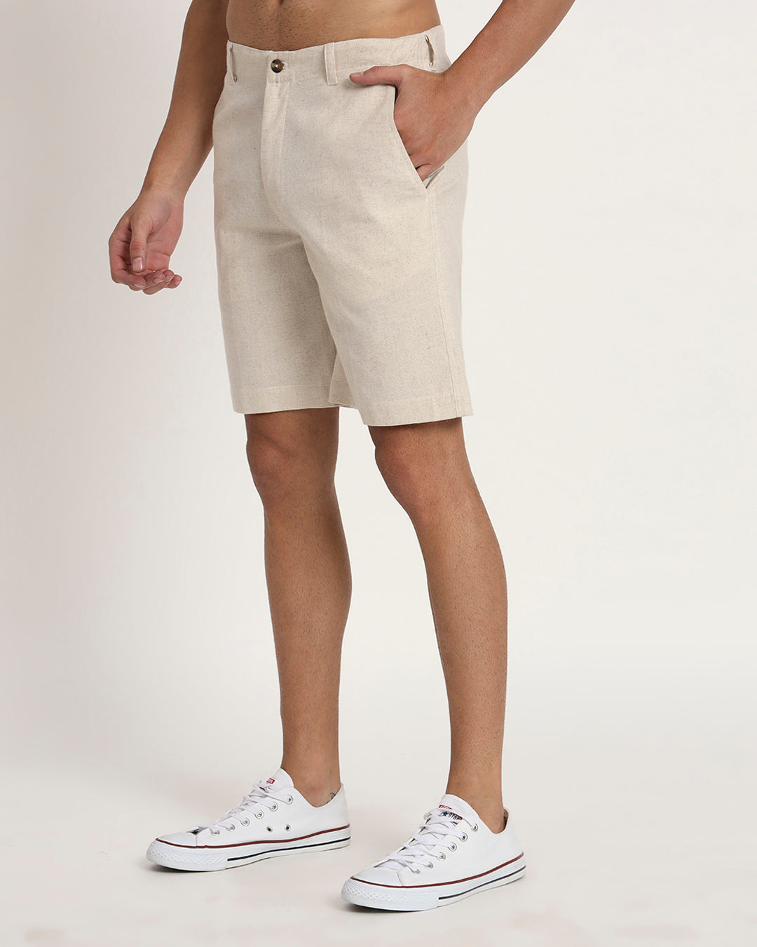 Combo : Ready For Anything Spring Green & Beige Men's Shorts