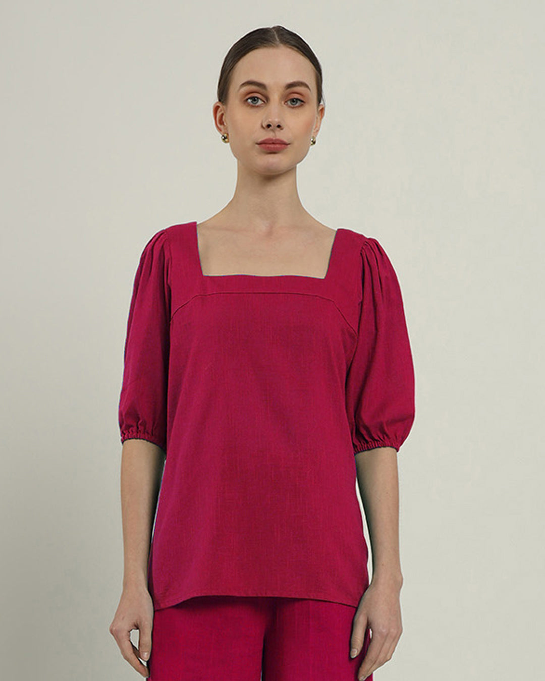 Berry Urbanite Square Neck Top (Without Bottoms)