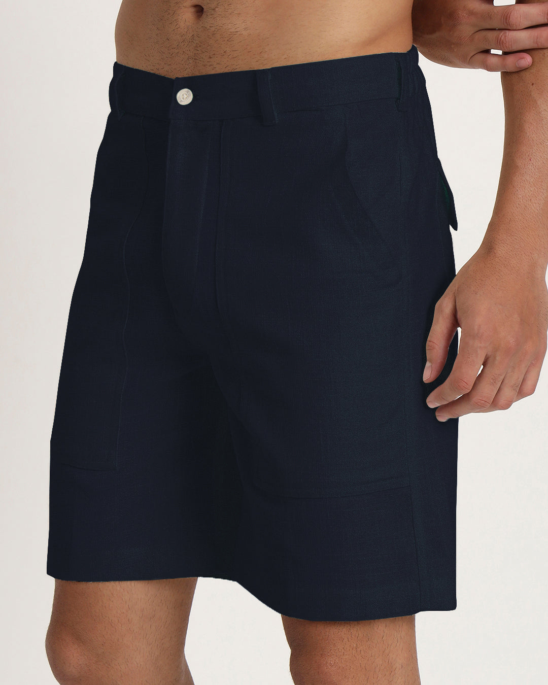 Combo : Patch Pocket Playtime Midnight Blue & Grey Men's Shorts