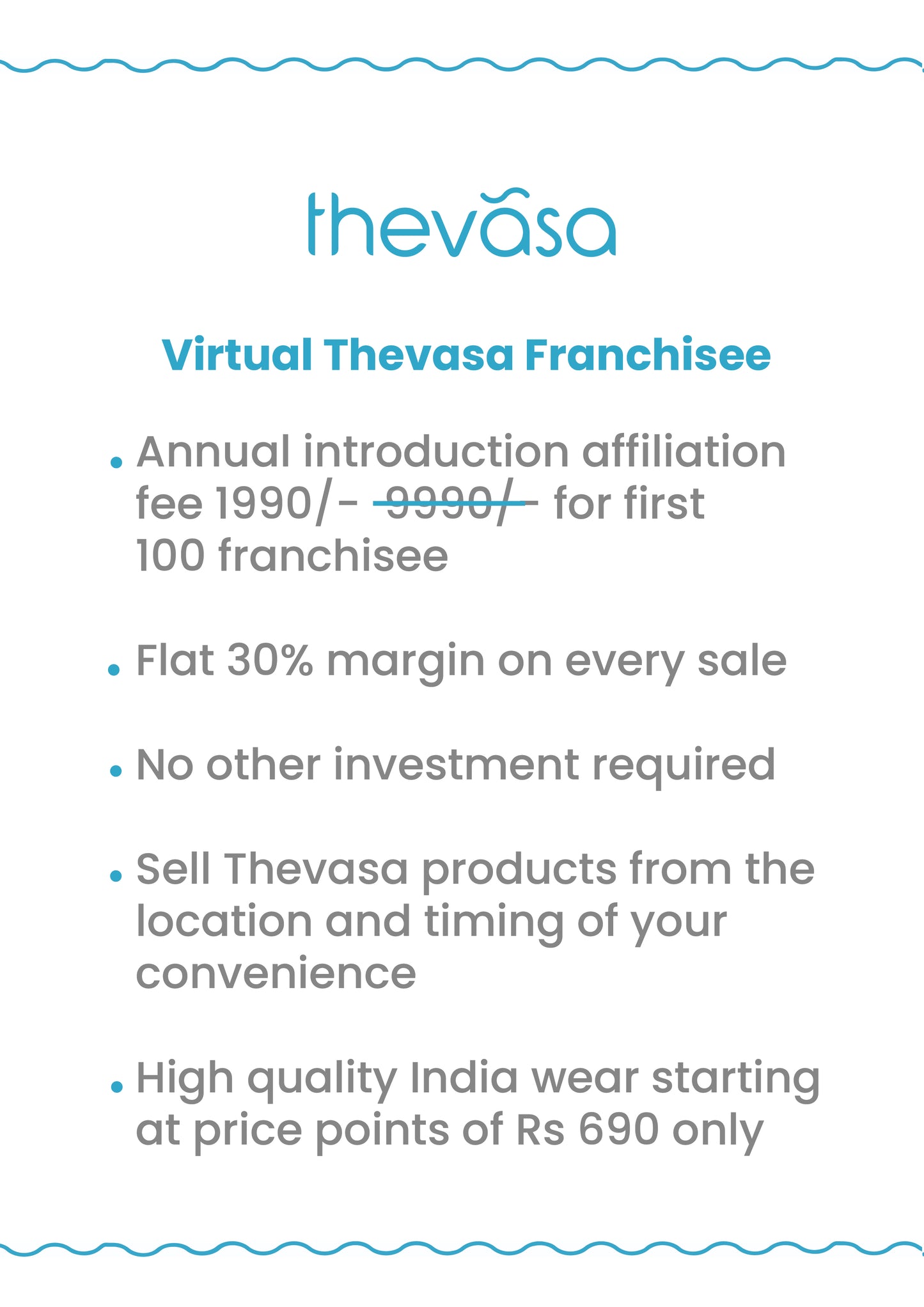 Thevasa Virtual Franchisee Annual Membership