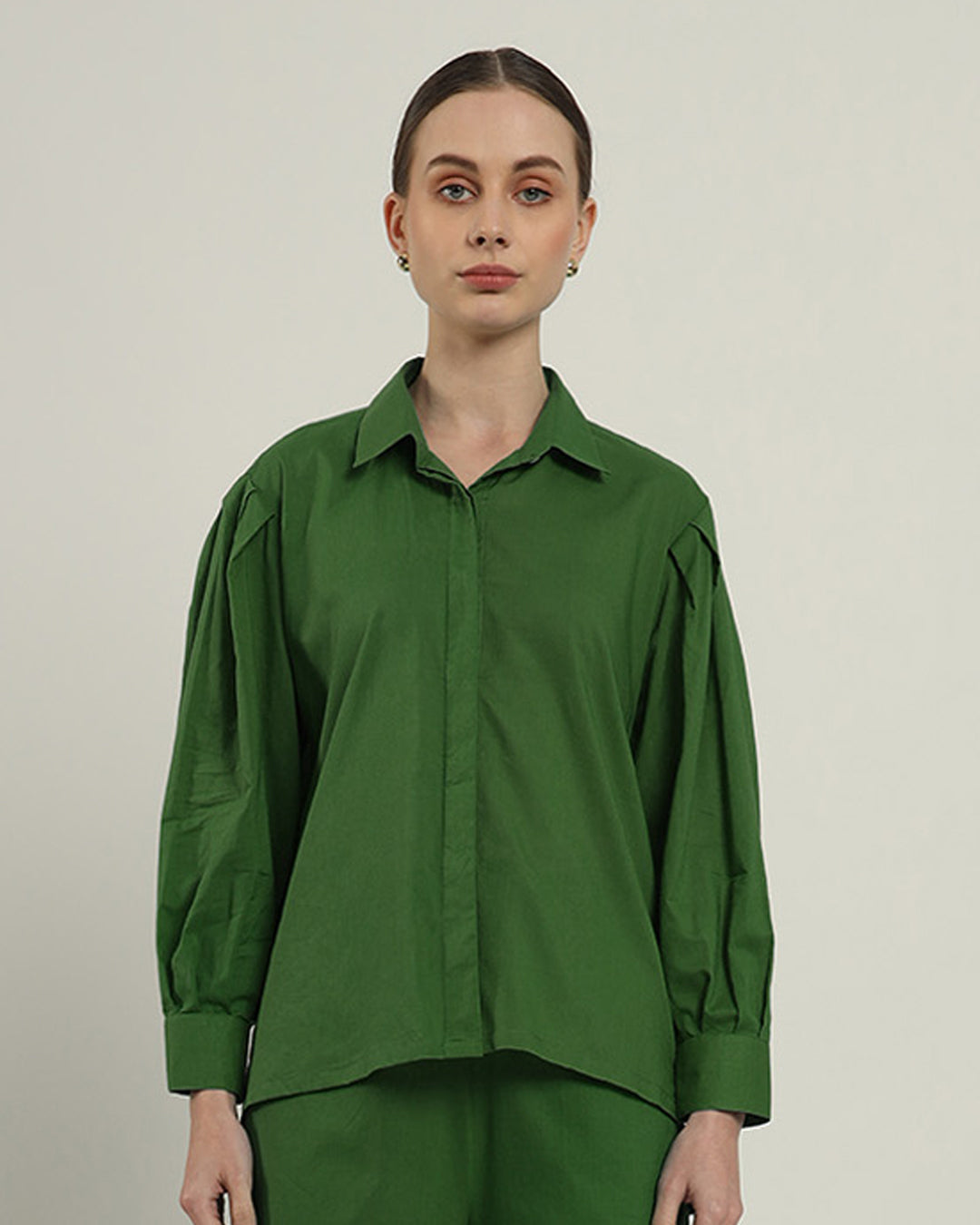 Emerald Flare & Flair Shirt Top (Without Bottoms)