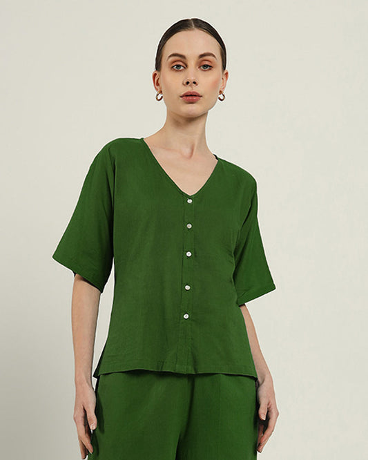 Emerald Metro Mode Shirt Top (Without Bottoms)