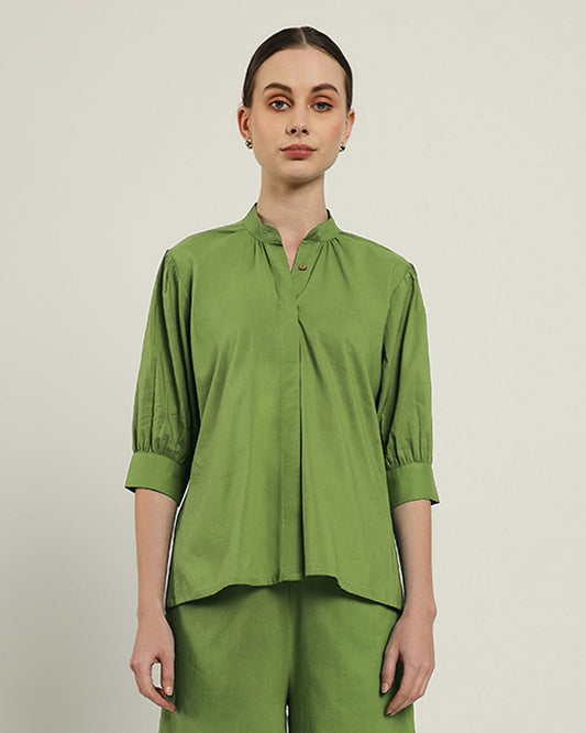 Fern Relaxed Button Dawn Solid Top (Without Bottoms)