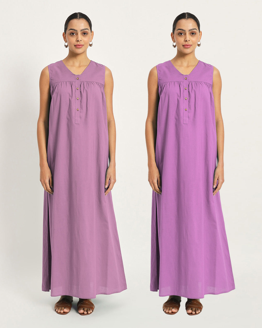 Combo: Iris Pink & Wisteria Purple Restful Retreat Nightdress