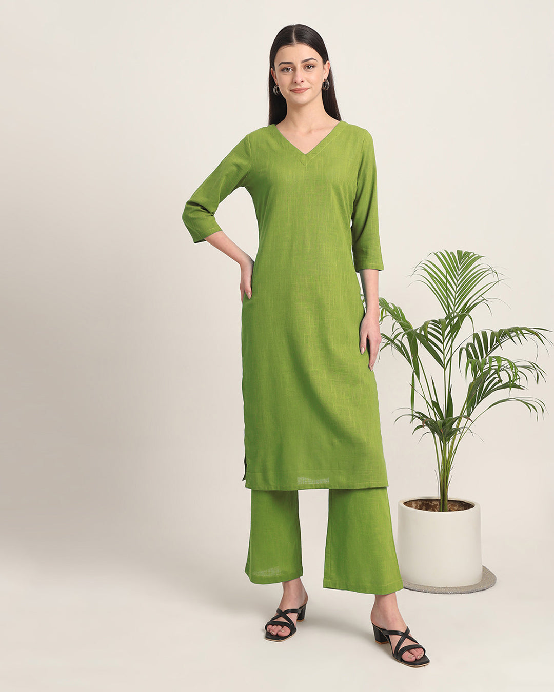 Sage Green Verve & Versatility Solid Co-ord Set