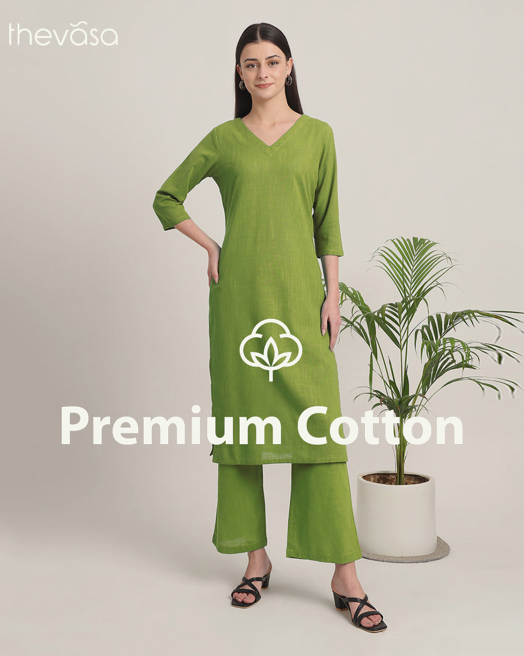 Sage Green Verve & Versatility Solid Co-ord Set