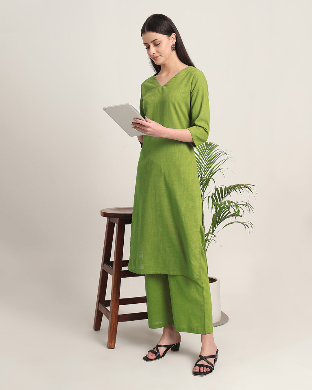 Sage Green Verve & Versatility Solid Co-ord Set