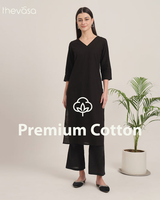 Black Verve & Versatility Solid Co-ord Set