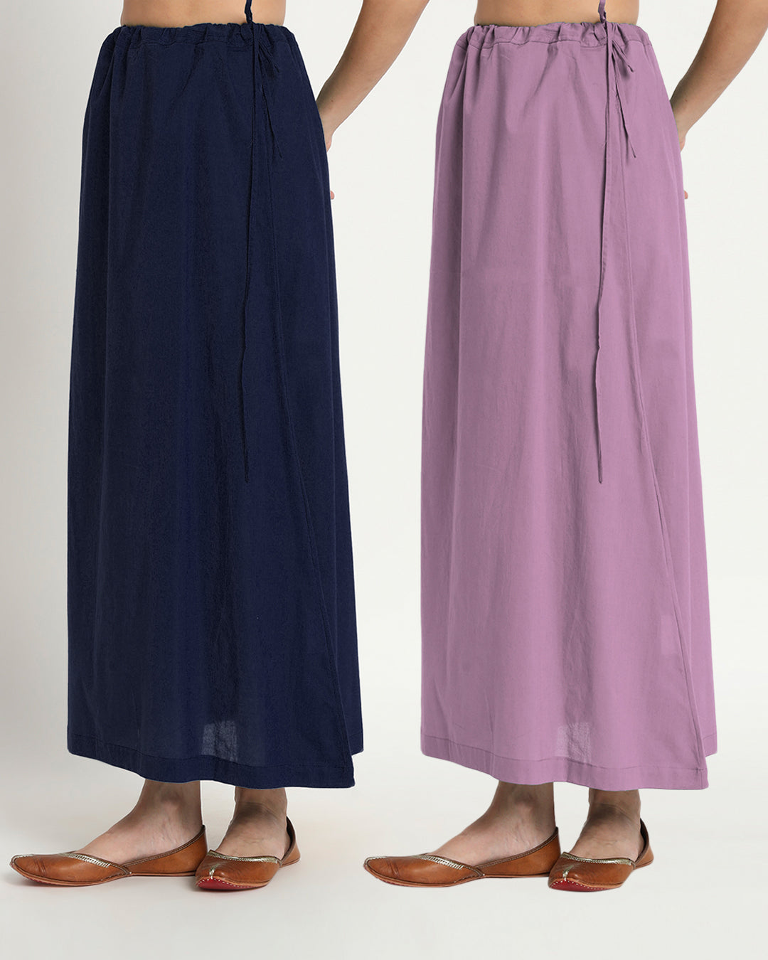 Combo: Midnight Blue & Iris Pink Peekaboo Petticoat- Set of 2