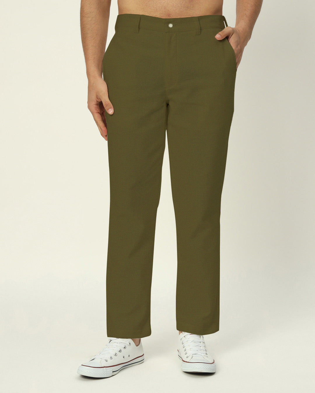 Modern Classic Olive Green Men's Pants