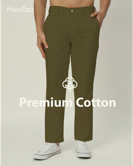 Modern Classic Olive Green Men's Pants