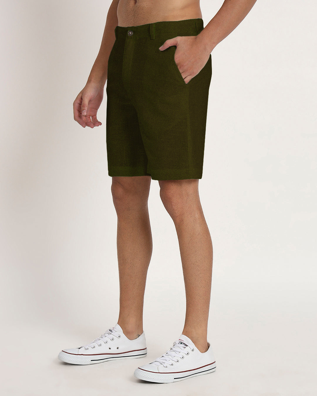 Combo : Ready For Anything Olive Green & Fondant Pink Men's Shorts