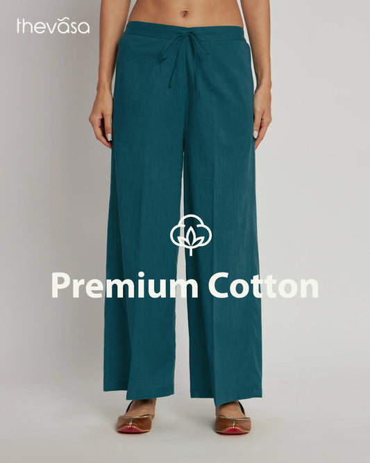 Deep Teal Wide Pants