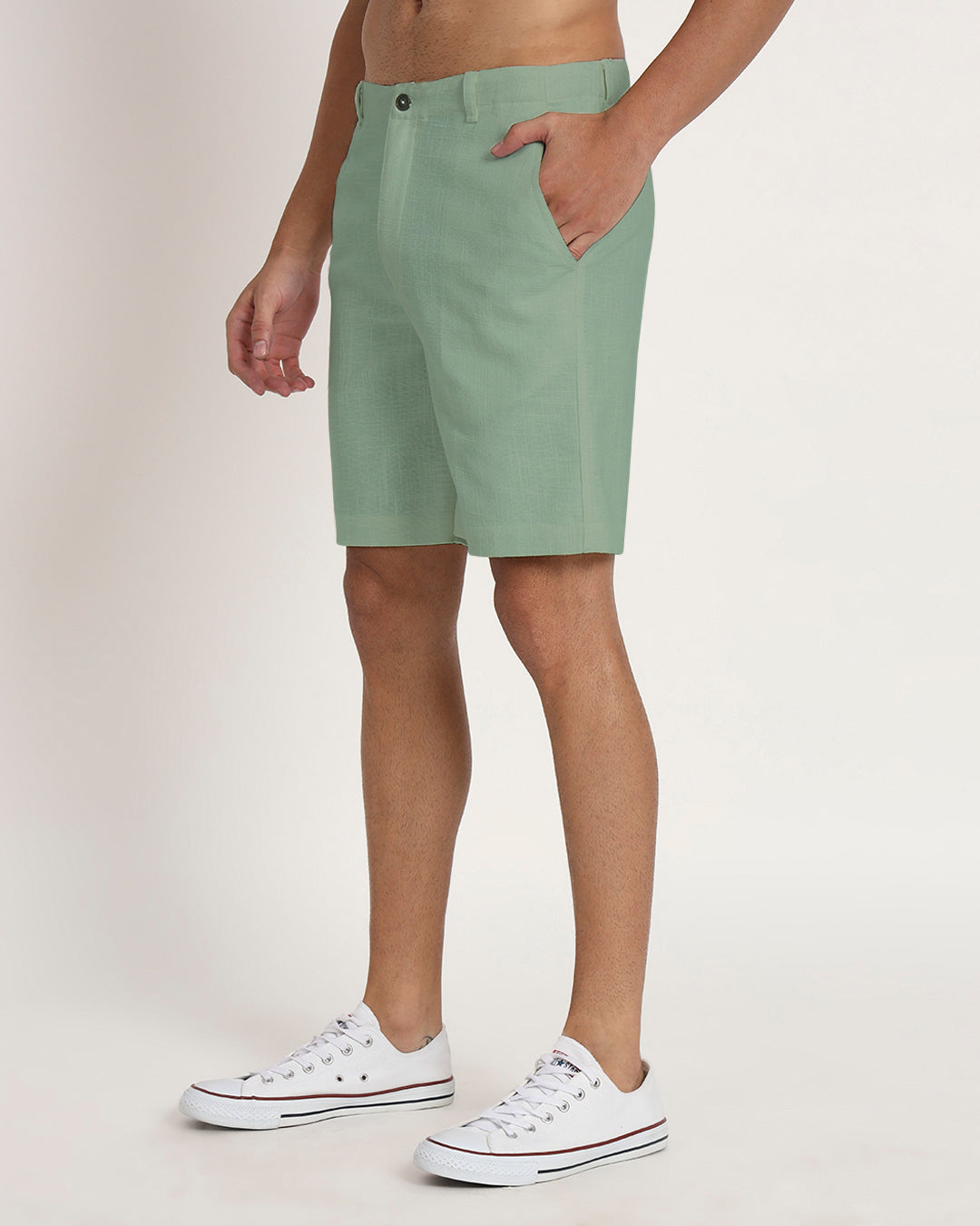 Combo : Ready For Anything Spring Green & Beige Men's Shorts