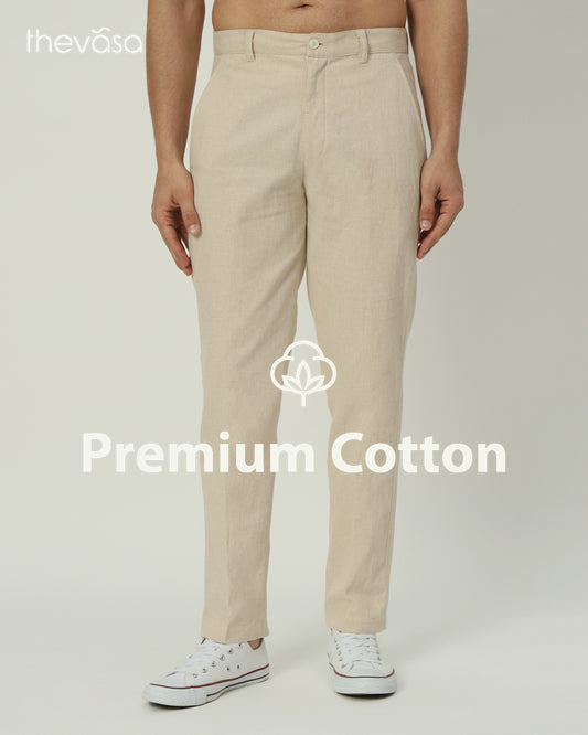 Modern Classic Beige Men's Pants