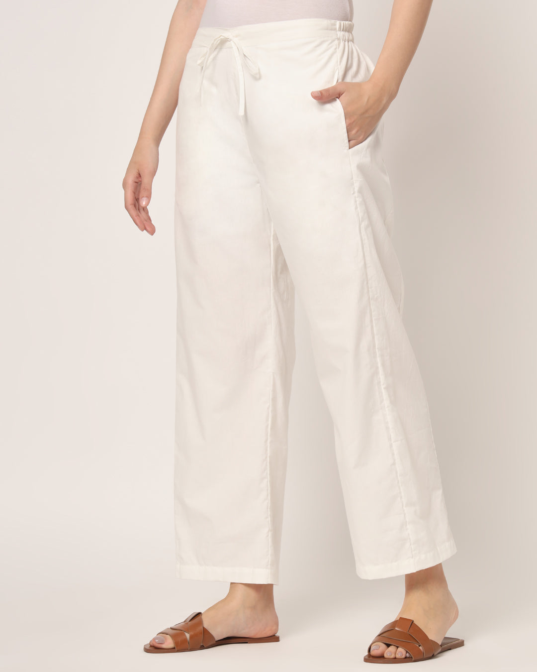 The Tall Cigarette Magic Pant In White - Shady And Katie - Shady And Katie