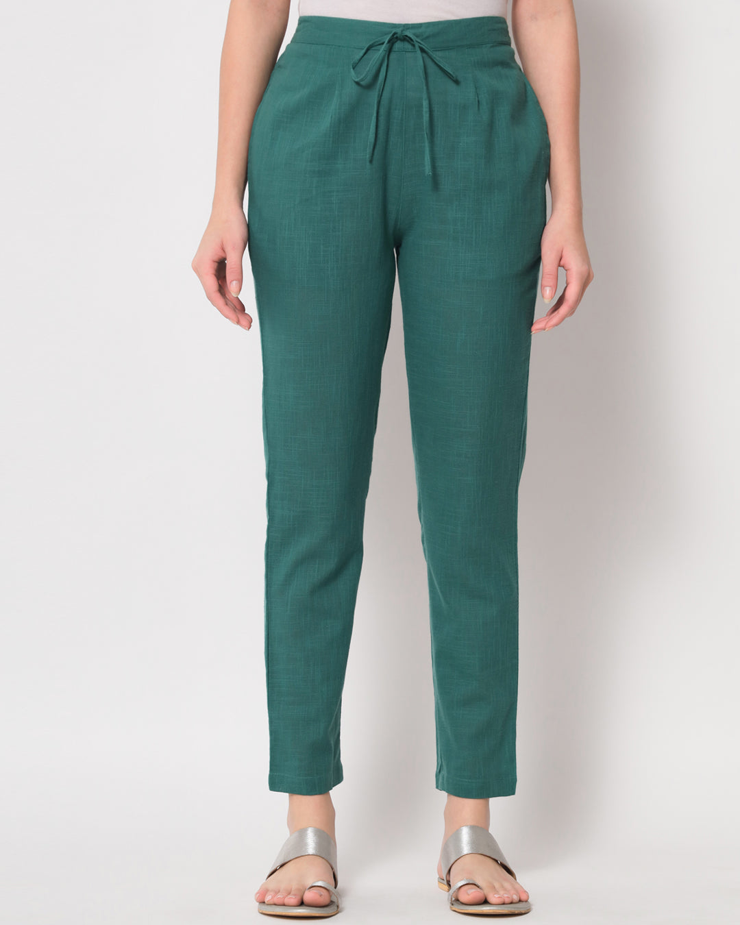 Forest Green Cigarette Pants