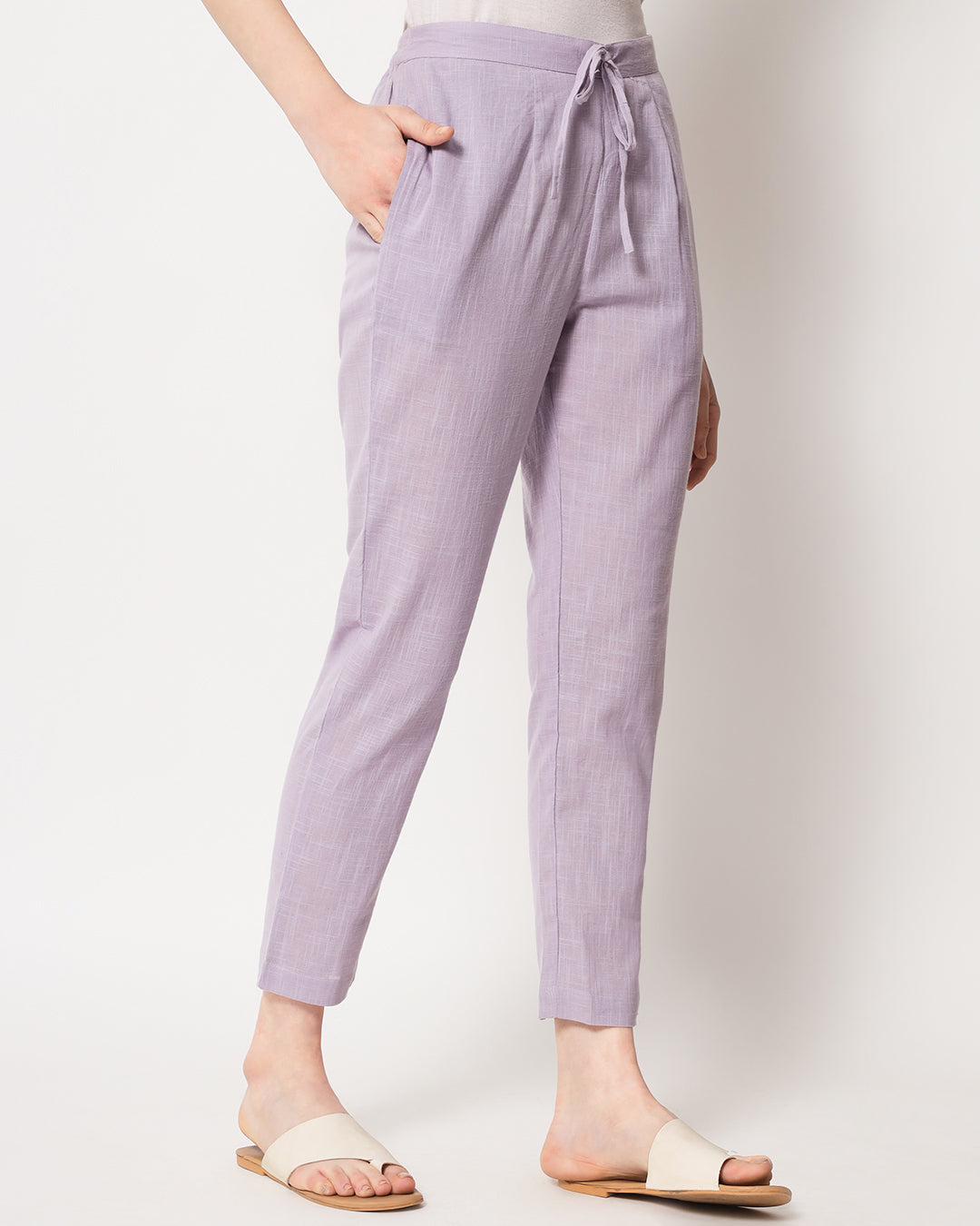 Life in Lilac Cigarette Pants
