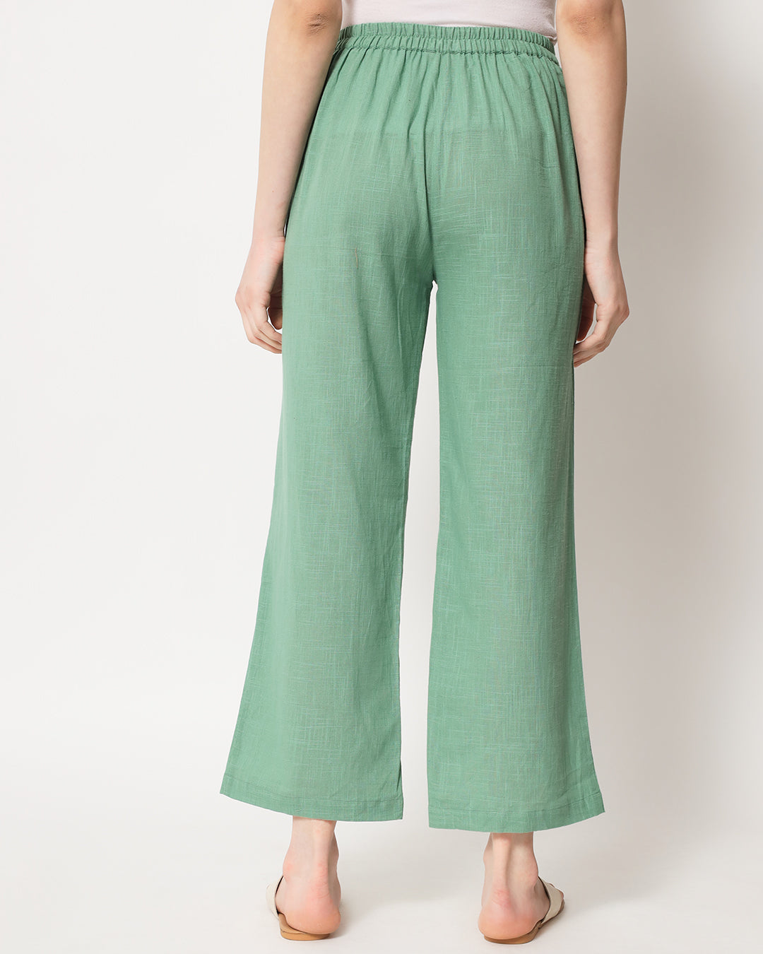 Easy Green  Straight Pants
