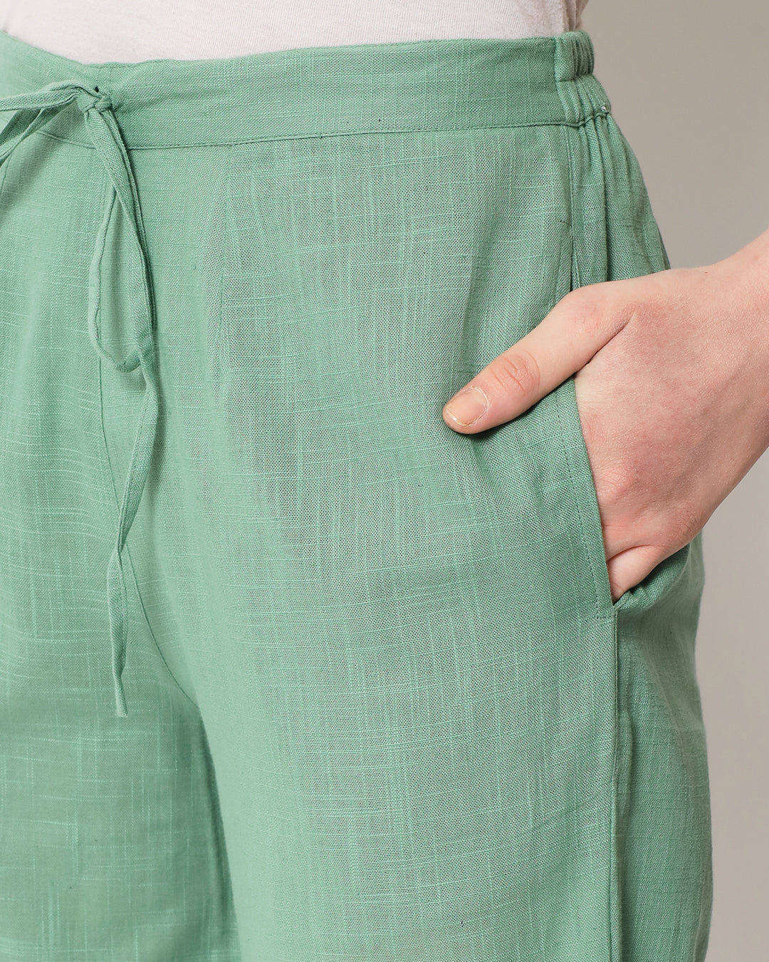 Easy Green  Straight Pants